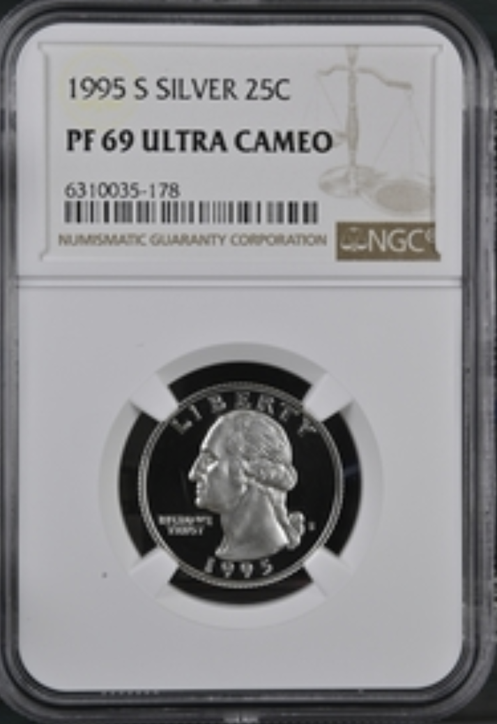 1995 S Silver Washington 25¢ NGC PF 69 Ultra Cameo | eBay