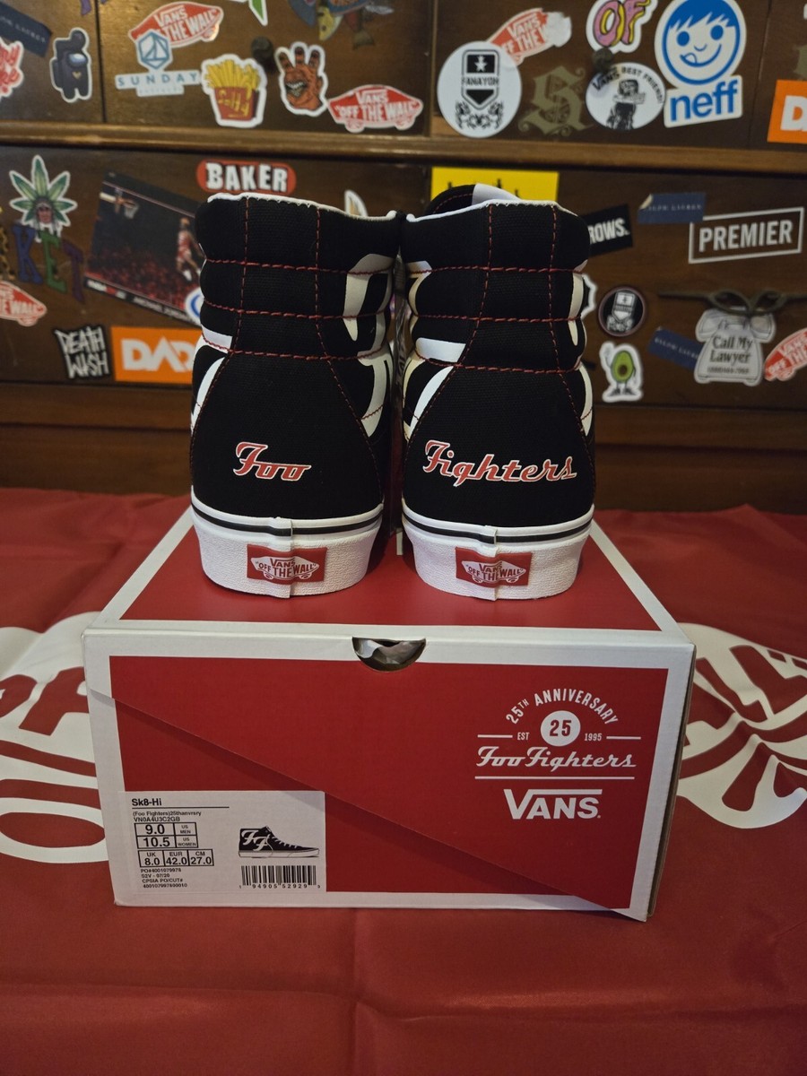 Size 9 - VANS Foo Fighters x Sk8- High 25th Anniversary for Size 9 - VANS Foo Fighters x Sk8- High 25th Anniversary for