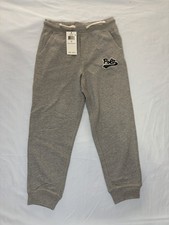 NEW Polo Ralph Lauren Boys Gray Joggers Sweatpants Sz 7 Graphic Logo Cotton