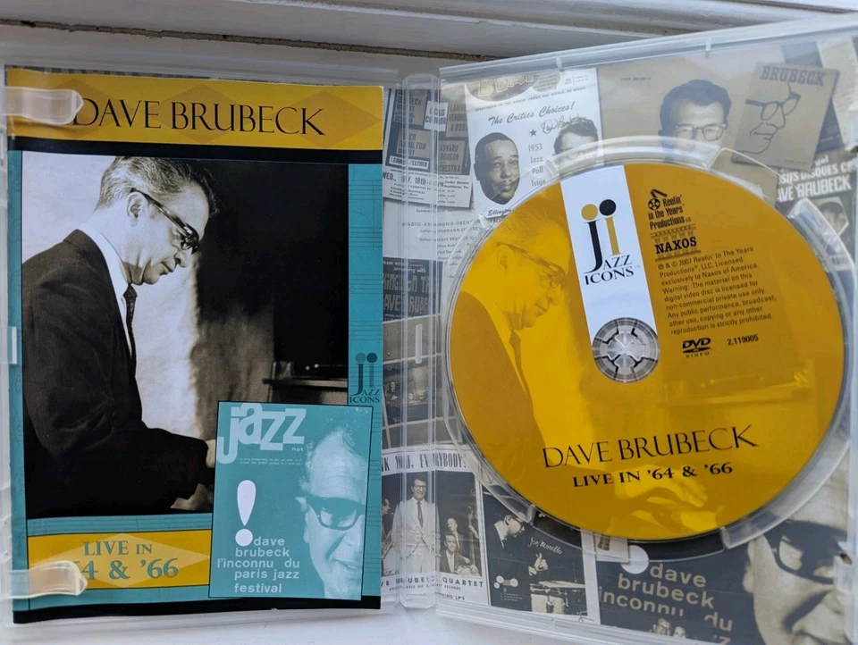 Jazz Icons - Dave Brubeck - Live In '64 And '66 (DVD, 2007 + booklet) 2 Concerts - Image 2 of 3