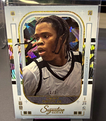 Panini 2025-26 Signature Series Jordan Smith Jr. Gold Glitter 3/3 #73 (RC)