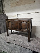 SOLID OAK SMALL SIDEBOARD SOLID OAK CREDENZA DRESSER BASE PLASMA TV STAND