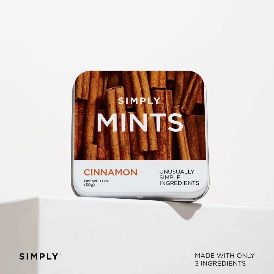 Cinnamon Breath Mints | Pack of 6 | Vegan, Non-GMO, Aspartame-Free - Image 3 of 4