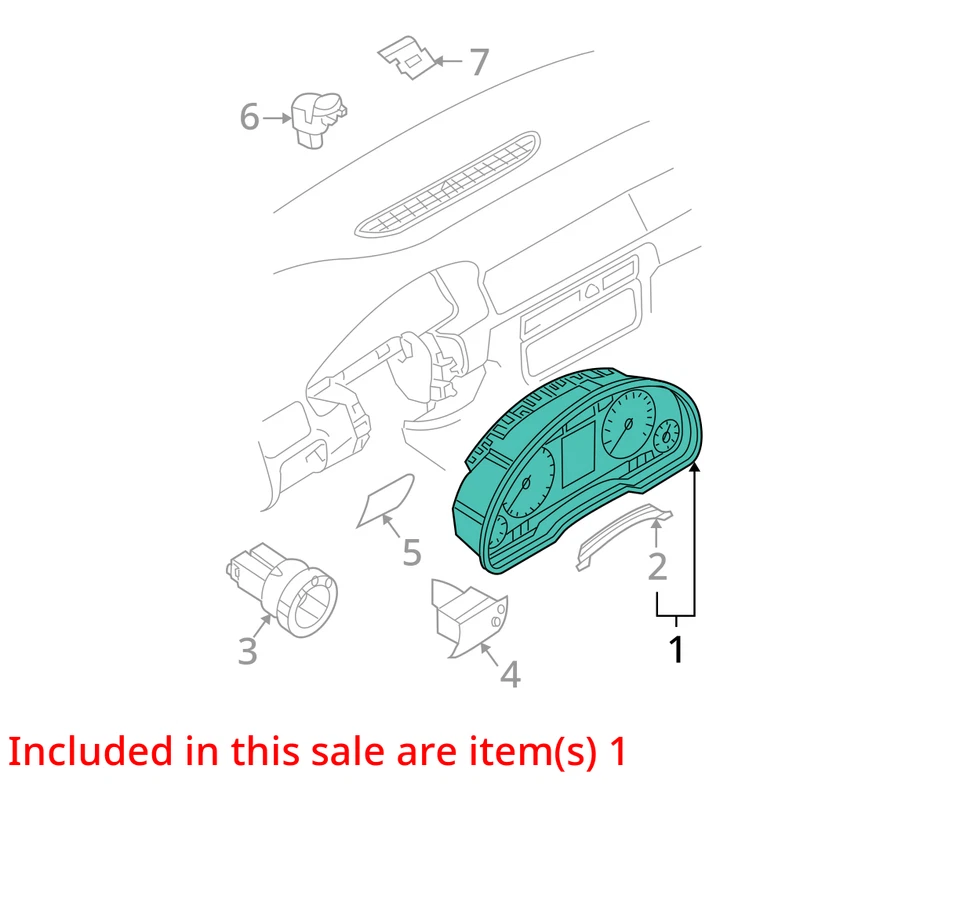 Medidores de painel de instrumentos velocímetro 2006-2008 Audi A4 Quattro UTSTE - Imagem 3 de 4