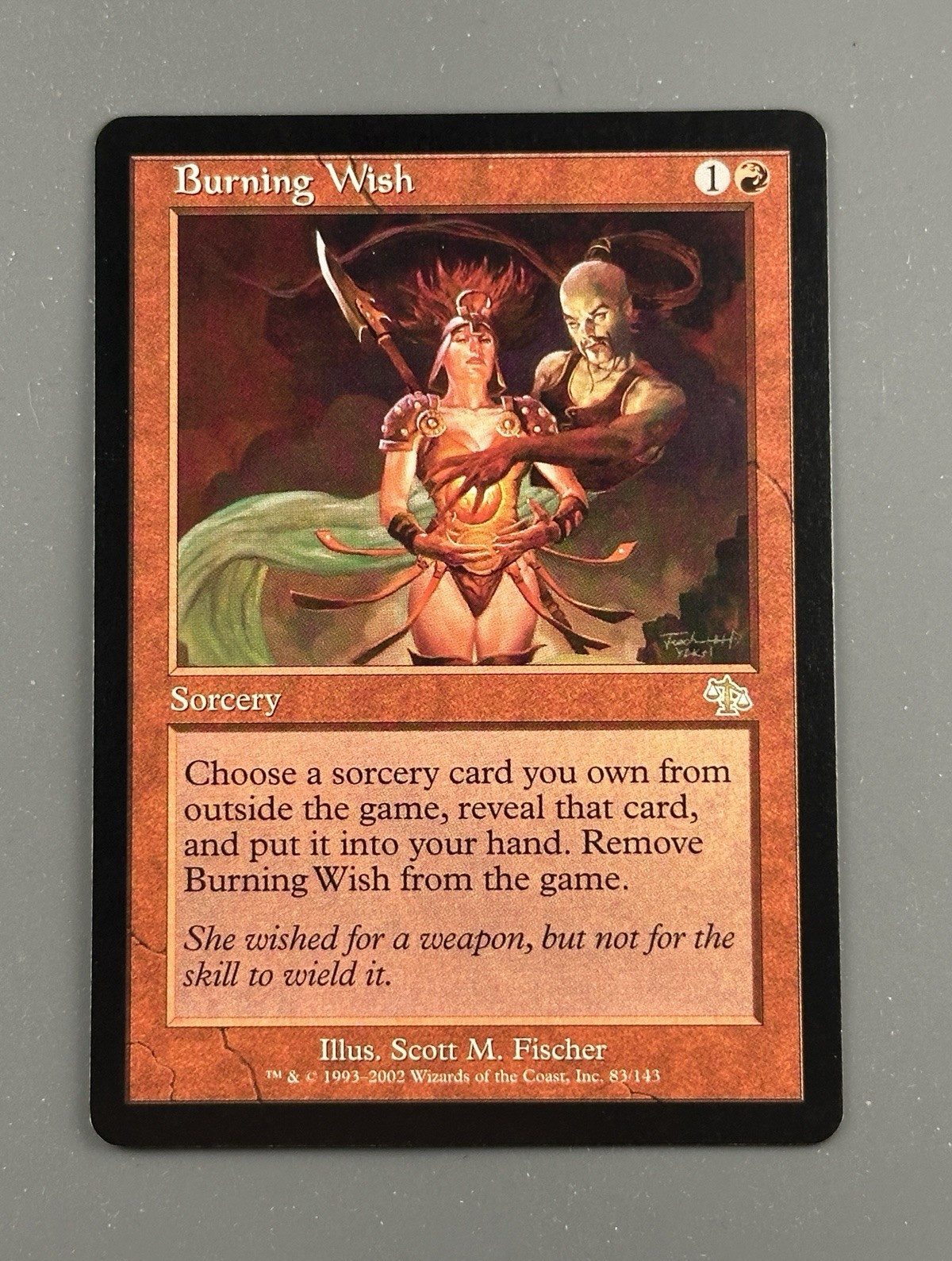 Magic the Gathering - Burning Wish Judgment 83/143 Rare Regular English 2002