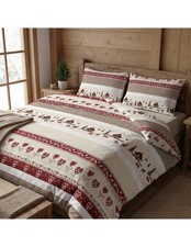 HOUSSE DE COUETTE TYROLIENNE dis. MONTAGNE VALBADIA RED