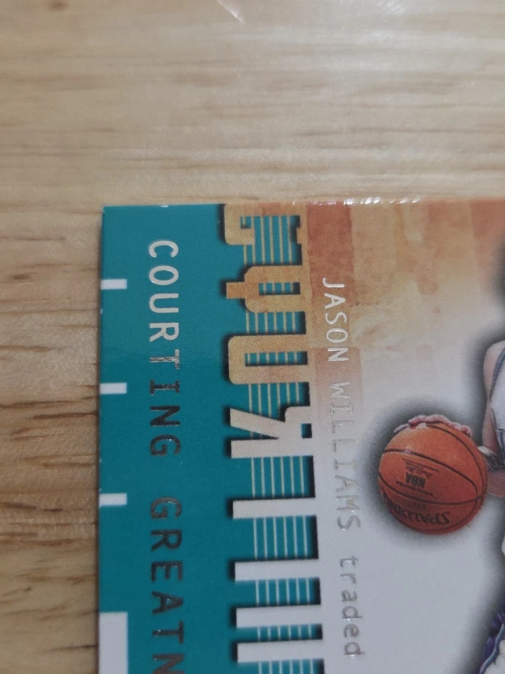 2001-02 Flair Jason William Corte Grandeza Cancha Pelota Doble Reliquia/250 SP Foto 2 de 4