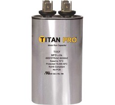 TITAN TOCF35 Run Capacitor 35 MFD 440/370-Volt Oval