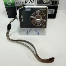 Fujifilm FinePix V10 CCD Digital Camera 5.1MP Tested w/ Box NP-40 No xD Card