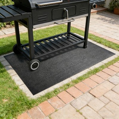 Outdoor Barbecue Mat, Fire-prevention Grill Pad for Fire Pit  50*35.83*0.1in