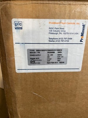 ProMinent gamma Metering Pump  Dosing 0.18GPM 232 PSI GMXA1602PVT2M000UDC1300EN