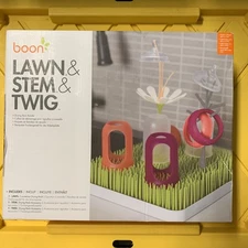 Boon Lawn Countertop Drying Rack Includes Twig & Flower Accessories BRAND NEW