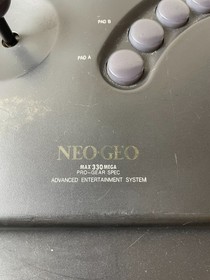 SNK Neo Geo Neogeo AES Console System ROM w/ 2 Stick Controllers Set Soft