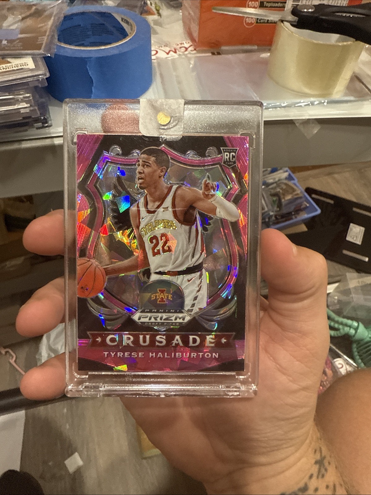 2020-21 Panini Prizm Tyrese Haliburton Pink Ice RC