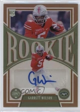 2022 Legacy Rookies Premium Penmanship Bronze /49 Garrett Wilson Rookie Auto RC