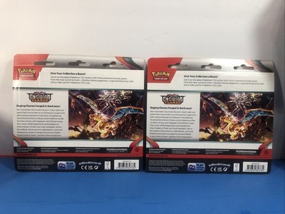Pokemon SV3 Obsidian Flames 3-Pack Booster Blister Packs Set of 2
