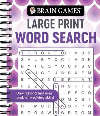 Large Print Word Search Book for Adults Seniors Unwind ProblemSolving 7580 Cha