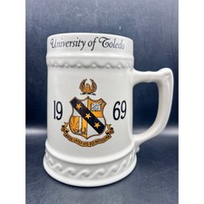 Vtg University Of Toledo Rockets Stein Mug Tankard 1969-5.75