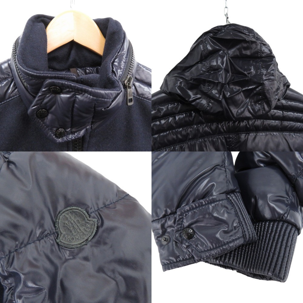 MONCLER Docking Puffer Jacket Black Patch Down Fe… - image 9