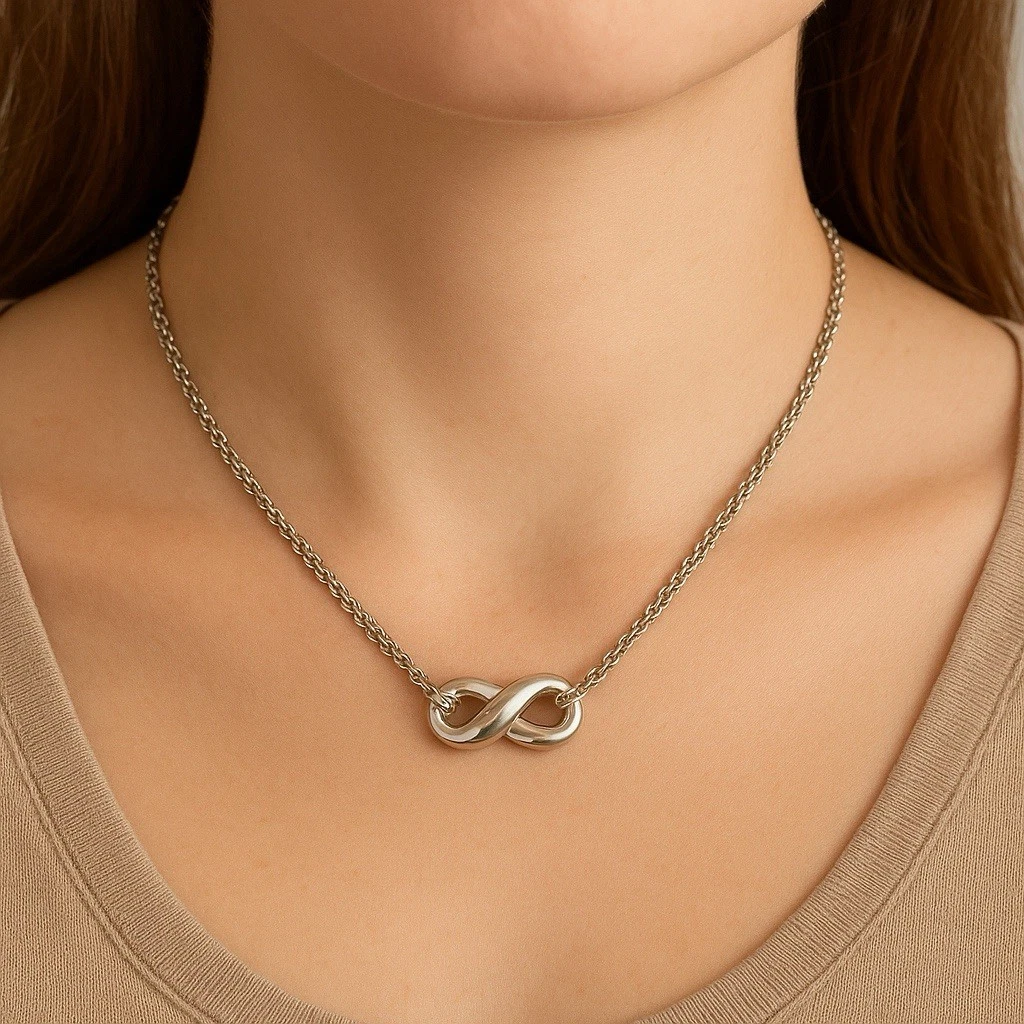 Tiffany Infinity Necklace for sale - eBay