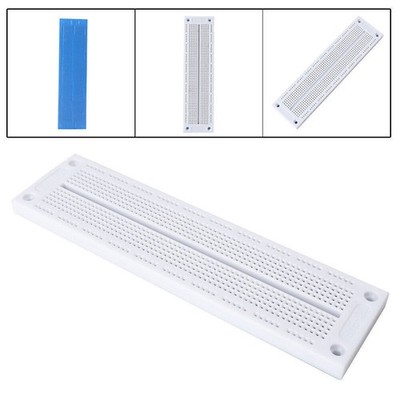 PCB Breadboard 60x12 Test Develop 700 Points Holes Solderless SYB-120 White