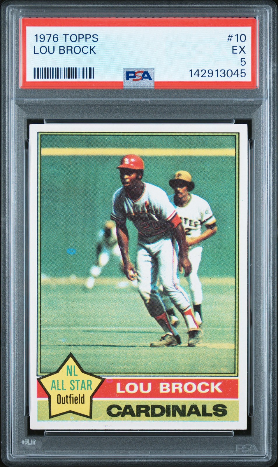 1976 TOPPS #10 LOU BROCK PSA 5
