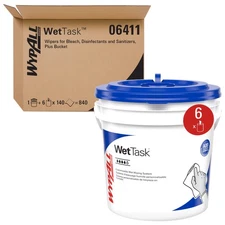 Wypall Power Clean Wettask Wipers For Bleach Sanitizers 840 Sheets Case