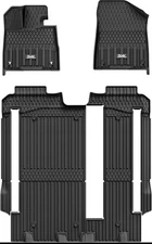 3W Floor Mats Liner for Toyota Sienna 2021-2025 TPE 1st, 2nd and 3rd Row 8 Seat