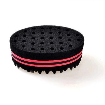 Double Side Magic Hair Brush Sponge Twist Wave Barber Afro Hair Curl Wave