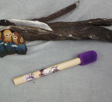 Drum beater Cat spirit aimal, for shamanic skin or vegan drum, healing drums