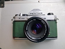 Pentax K1000 film camera & Pentax 50mm F2 Lens, New Seals