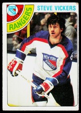 Steve Vickers, 1978-79 Topps, #55, New York Rangers,