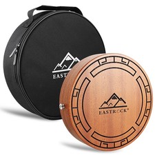 Portable Travel Cajon Wooden Hand Drum With Snare Wire, Adjustable Strap, and...