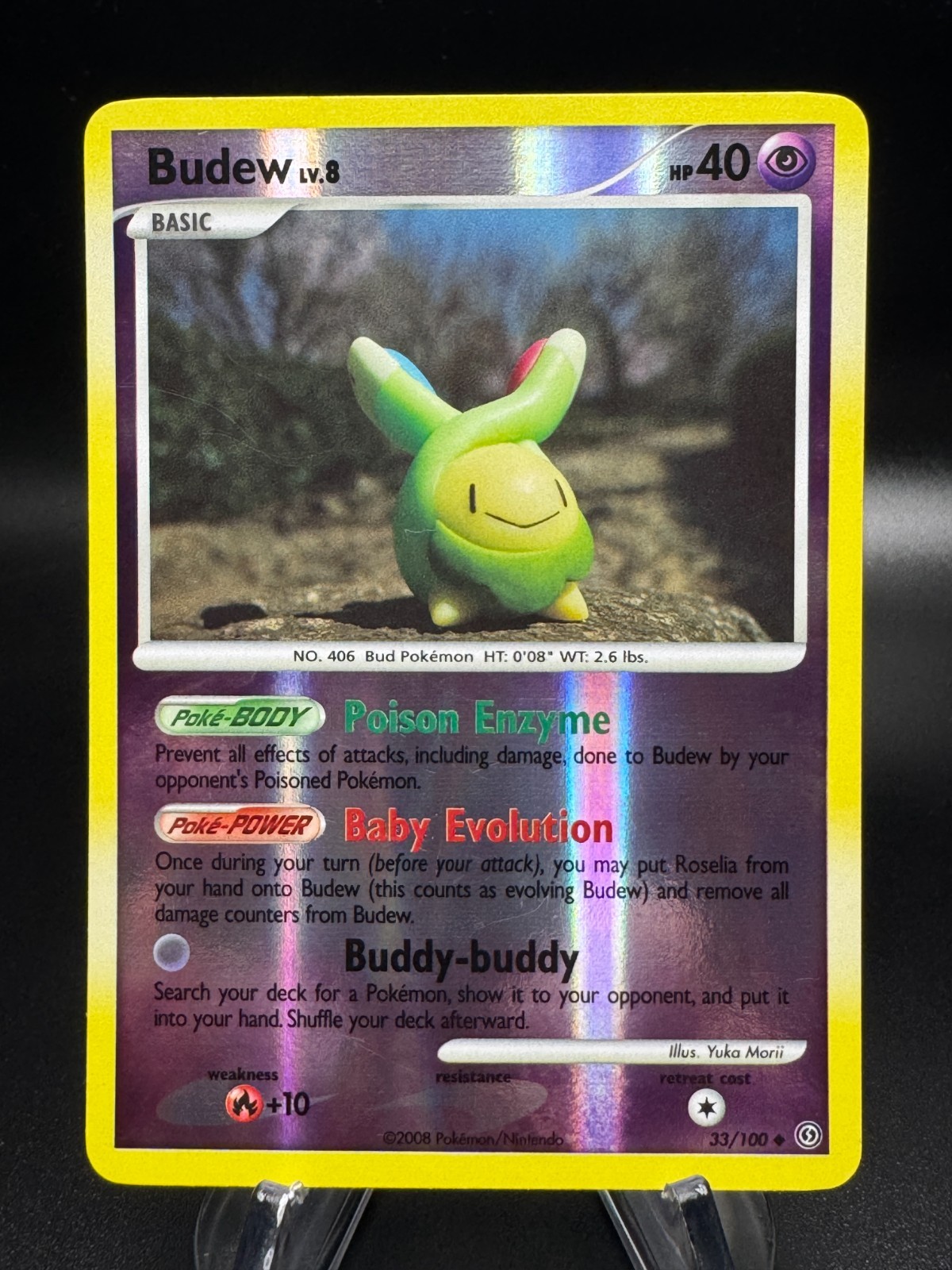 Pokemon Stormfront BUDEW Reverse Holo #33/100 2