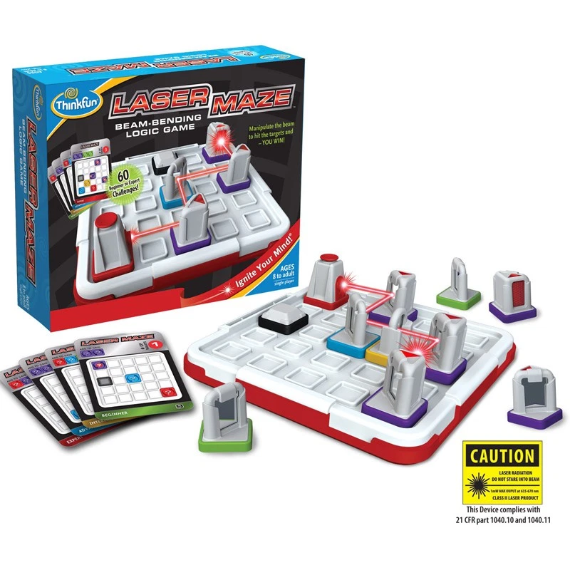 Thinkfun Laser Maze Logic Game Beam Bending STEM 60 Mind Challenges Ages 8+ - Image 2 of 3