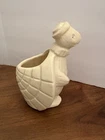 Vintage Brush McCoy Turtle Planter Pottery Yellow