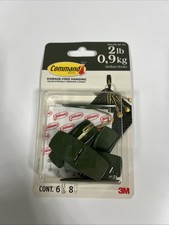 Image of Command Medium Hooks Pack of 6 with 8 Adhesive Strips