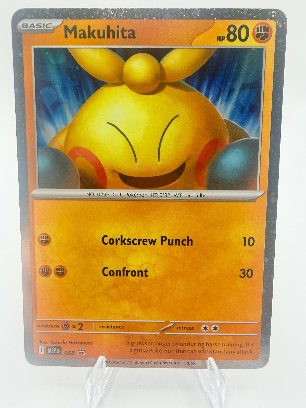 Makuhita 068 Holo Promo ME: Mega Evolution Promo Pokemon Holo Near Mint