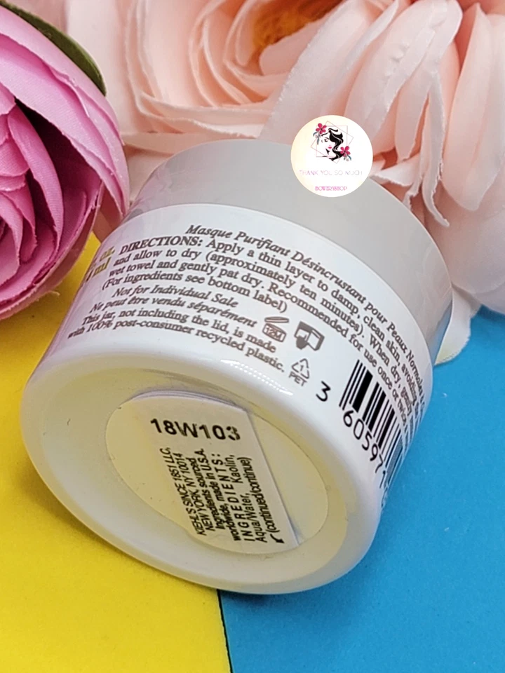 Kiehl's Rare Earth Deep Pore Cleansing Masque 0.5 fl oz/14 ml Travel Size NEW - Image 4 of 4