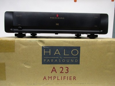 Parasound Halo A 23 2-Channel Power Amplifier Class AB THX Black RCA/XLR mint!