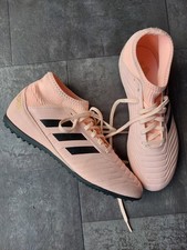 Adidas Predator 18.3 TF AstroTurf  Sock Football Boots Coral Size 5.5