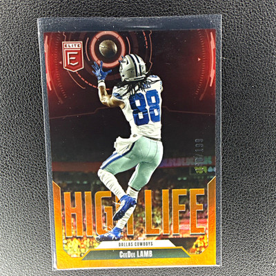 Panini 2025 Donruss Elite Football High Life CeeDee Lamb Orange #10 /199