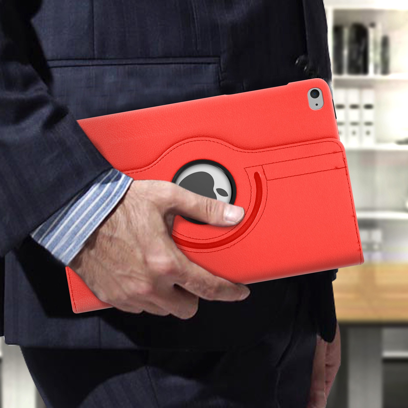 Protège iPad Mini 5 rouge pour le streaming et les voyages