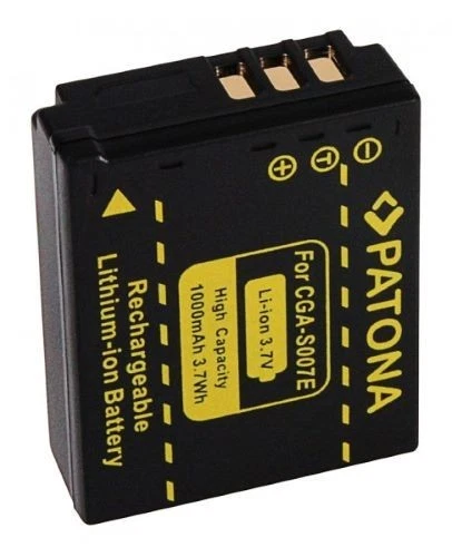 CGA-S007E Batterie Patona Compatible pour Panasonic Lumix