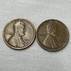 #4E: (-$ Drop) Set Of 2 Beautiful Lincoln Wheat Pennies. One 1920S & One 1920