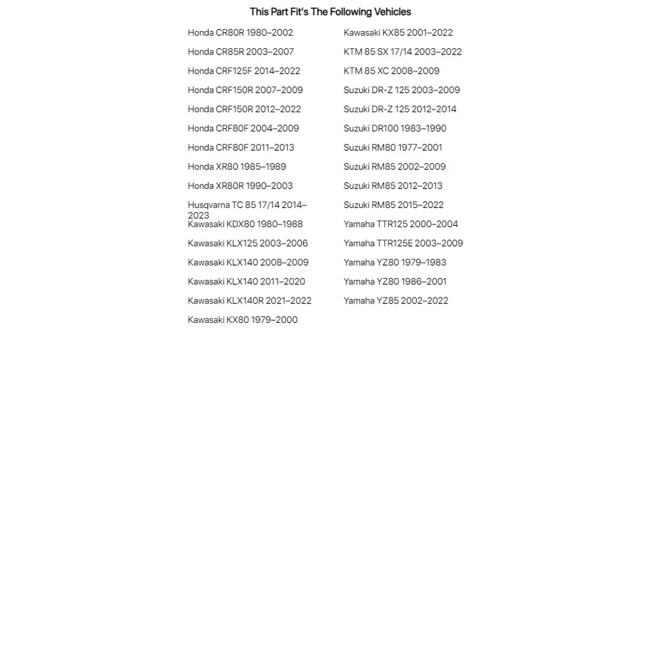 Tubo Bridgestone estándar para motocicleta 90/100x14 para HONDA CRF150R 2007-09,2012-24 Foto 3 de 4