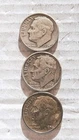 1954 P-D-S 10c Silver Roosevelt Dime,  All In Nice Condition.      673