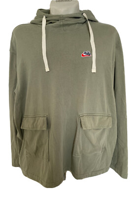 nike men's sportswear heritage essentials knit pullover hoodie