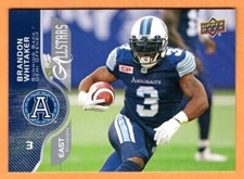 Brandon Whitaker 2017 Upper Deck CFL all-star card Toronto Argonauts  Baylor