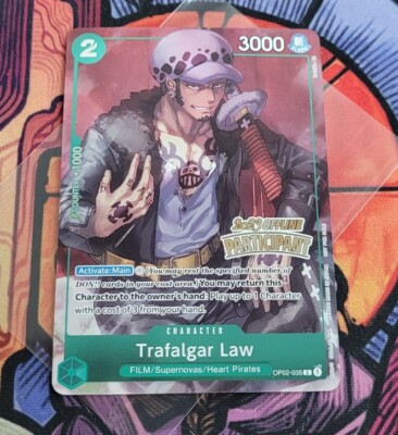 Trafalgar Law Offline Regional 2023 Participant OP02-035 One Piece